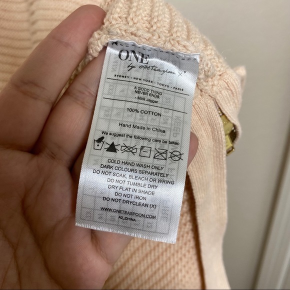 One Teaspoon Parisienne Nights sweater dress pink SZ XS - Picture 9 of 11